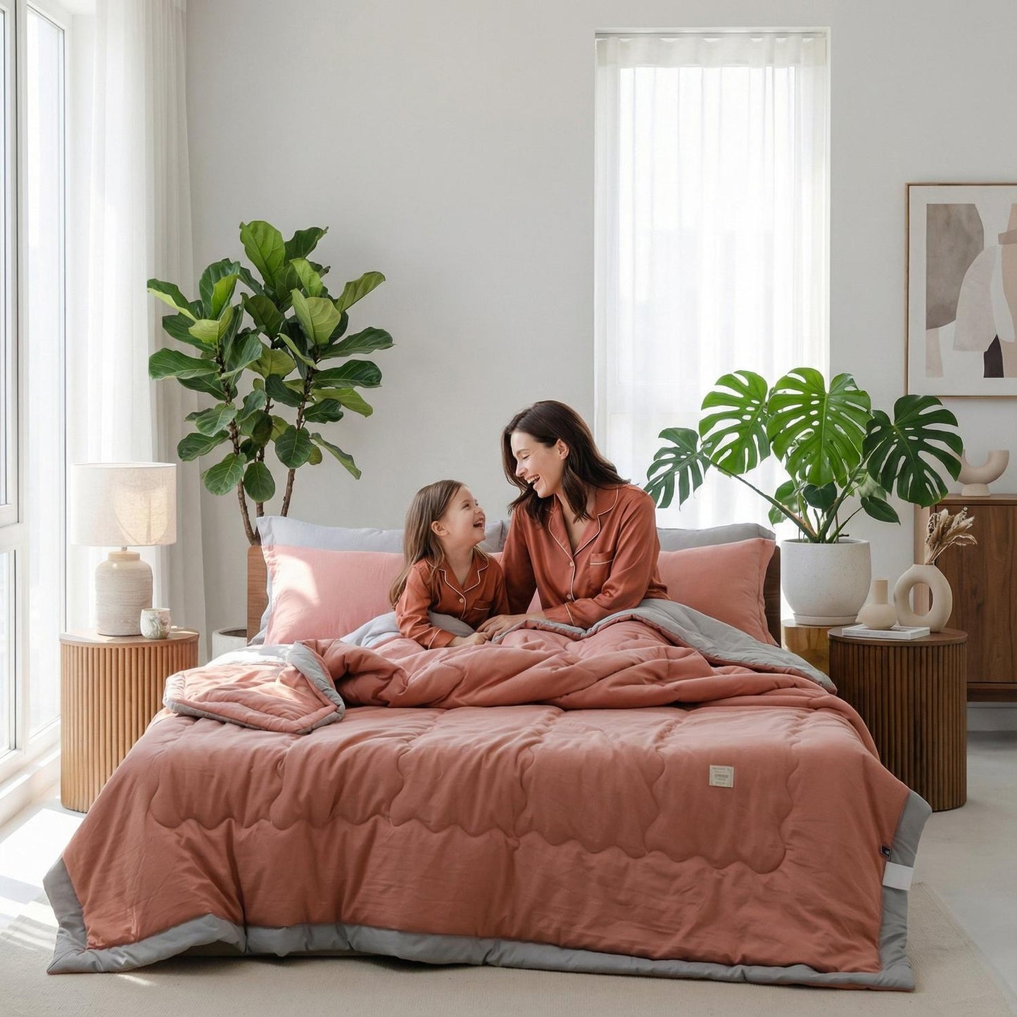 Breathable Summer Quilt Soft Cotton Bedspread