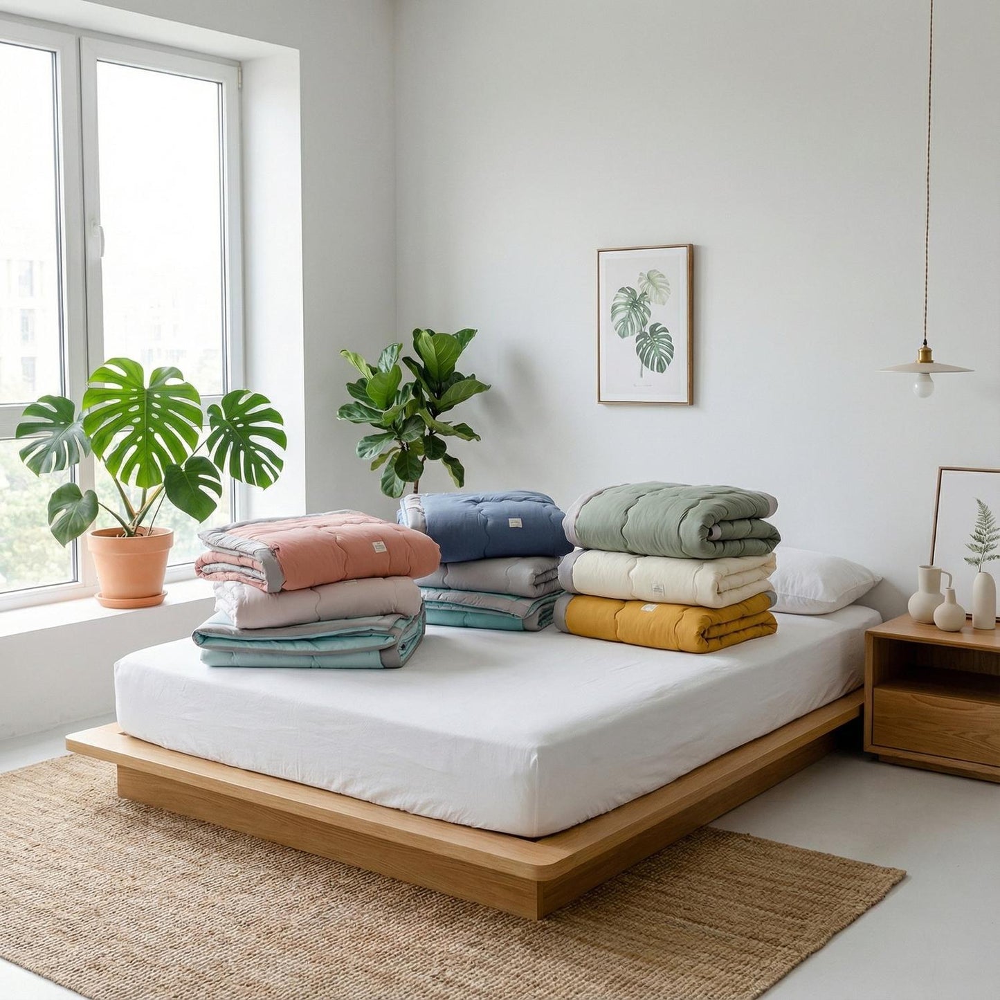 Breathable Summer Quilt Soft Cotton Bedspread