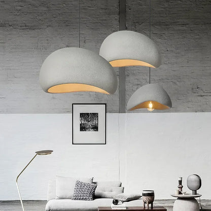 Stylish Concrete Table Lamp With Geometric Pattern
