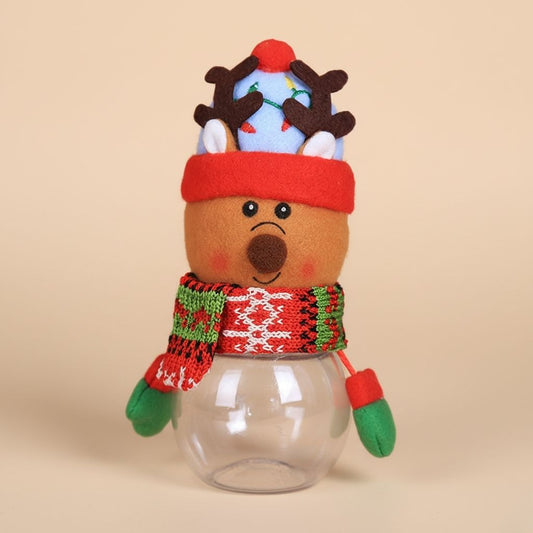 Colorful Christmas Cookie Jar With Soft Lid - Lusomart