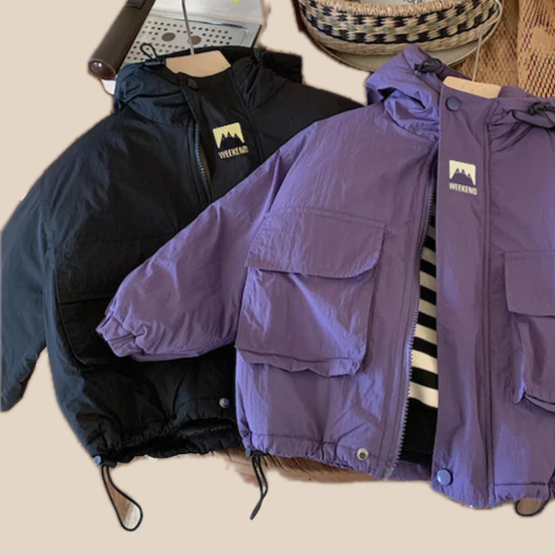 Kids Waterproof Hooded Coat - Lusomart