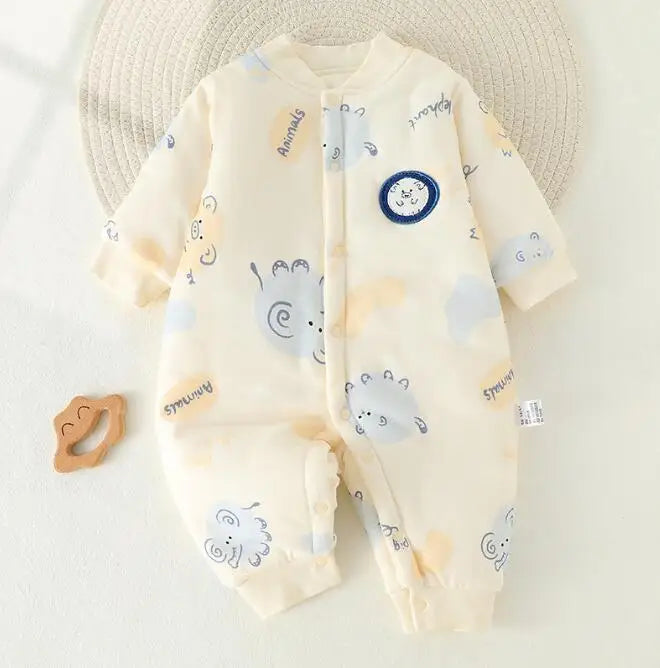 Title: Cozy Cotton Jumpsuit for Kids  

Handle: cozy-kids-cotton-jumpsuit  

Description: Check out this comfy jumpsuit designed just for boys! Made from warm cotton, it's perfect for keeping your little ones snug and cozy during chilly nights. Your kids will love the comfort and style—perfect for sleepovers or lazy days at home!   

Variants:  
- Size: Small  
- Size: Medium  
- Size: Large  
- Color: Blue  
- Color: Green  