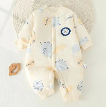 Title: Cozy Cotton Jumpsuit for Kids  

Handle: cozy-kids-cotton-jumpsuit  

Description: Check out this comfy jumpsuit designed just for boys! Made from warm cotton, it's perfect for keeping your little ones snug and cozy during chilly nights. Your kids will love the comfort and style—perfect for sleepovers or lazy days at home!   

Variants:  
- Size: Small  
- Size: Medium  
- Size: Large  
- Color: Blue  
- Color: Green  