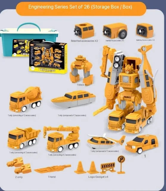 Tough Kids' Transforming Truck Toy - Lusomart