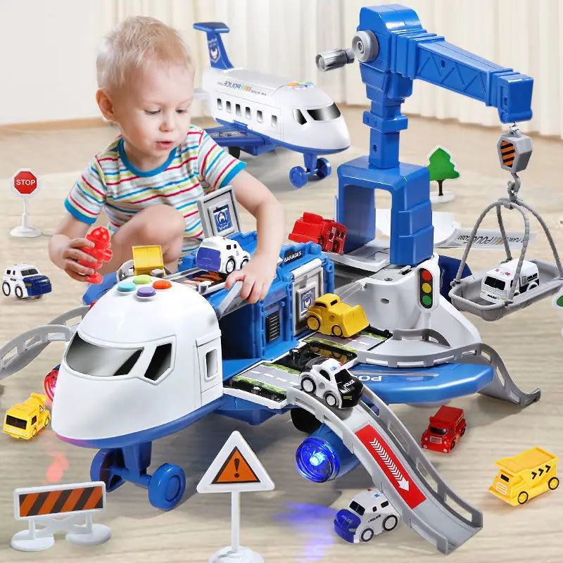 Fun Kids' Play Plane with Extras - Durable Colorful Toy - Lusomart