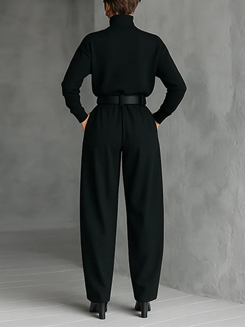 Juliet Collection | Women's Outfit Turtleneck & Straight Pants Set with Chic Design – Versatile Style for Effortless Elegance 2