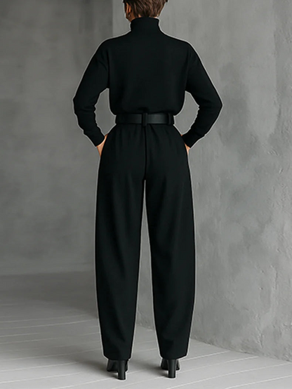 Juliet Collection | Women's Outfit Turtleneck & Straight Pants Set with Chic Design – Versatile Style for Effortless Elegance 2