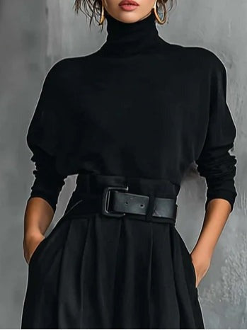 Juliet Collection | Women's Outfit Turtleneck & Straight Pants Set with Chic Design – Versatile Style for Effortless Elegance 3