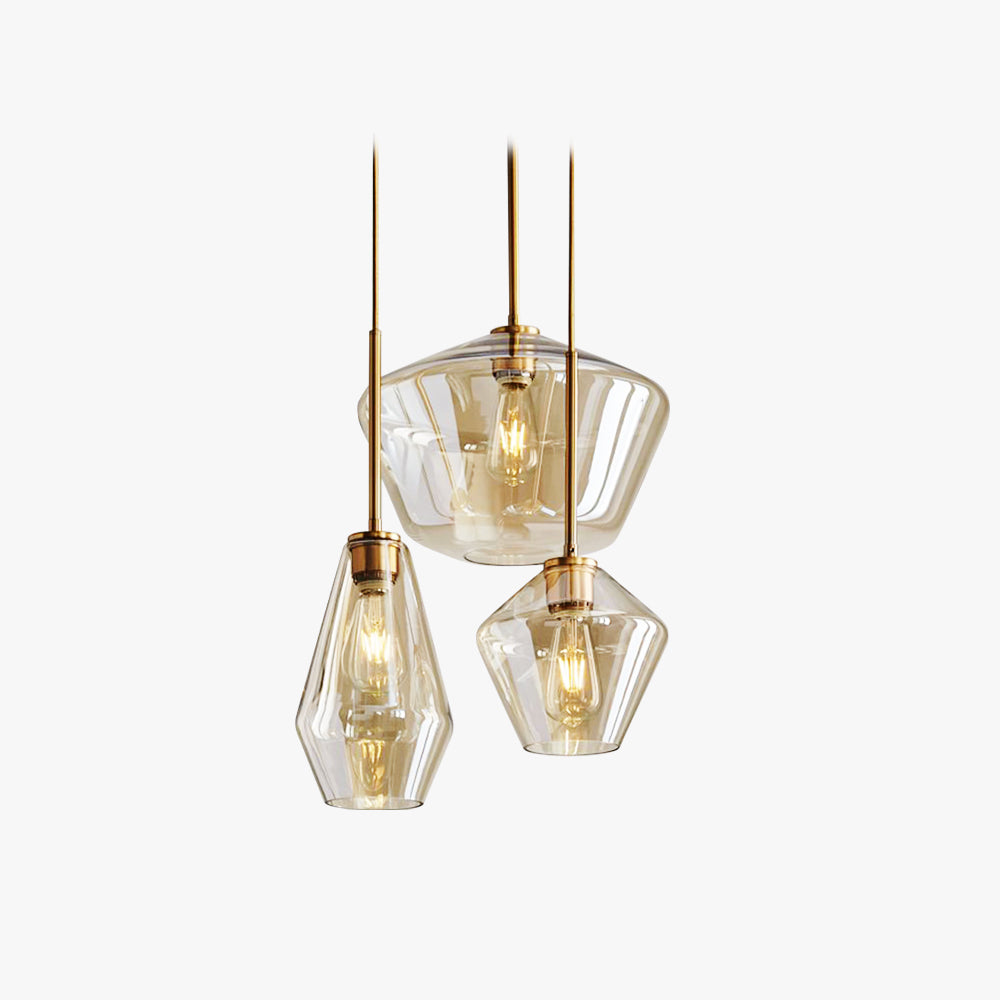 Crystal Glass Drop Pendant Light - Lusomart