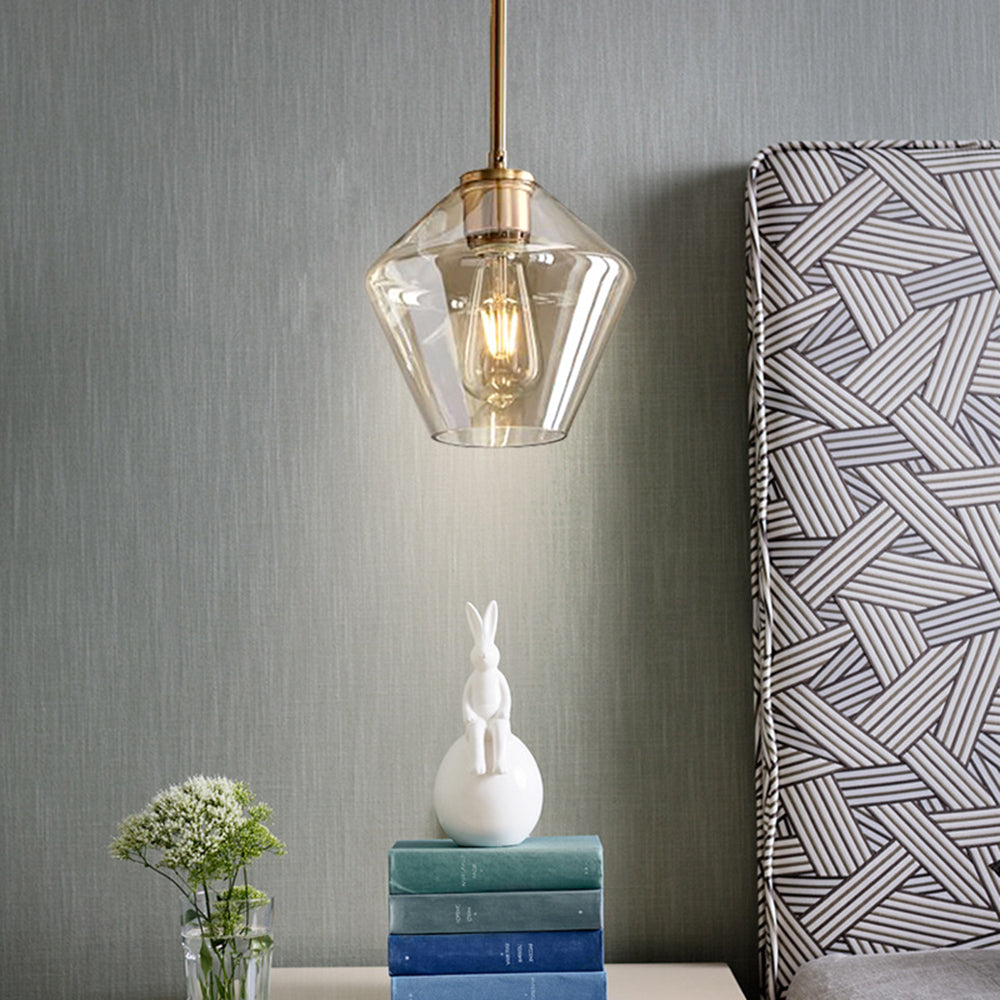 Crystal Glass Drop Pendant Light