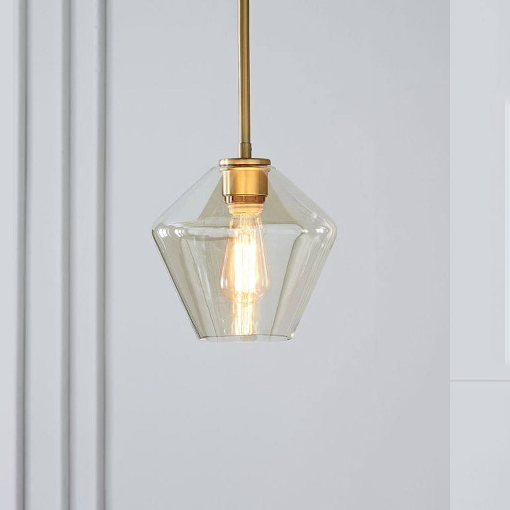 Crystal Glass Drop Pendant Light