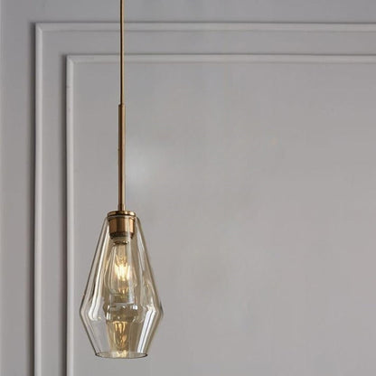 Crystal Glass Drop Pendant Light