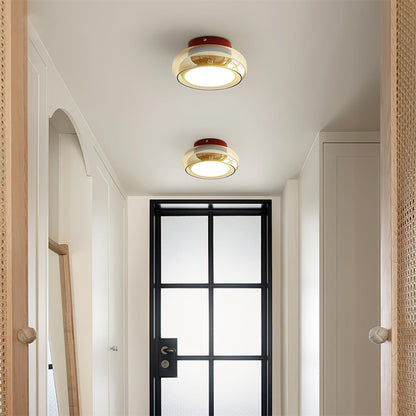 Vintage Round Glass Ceiling Light Fixture