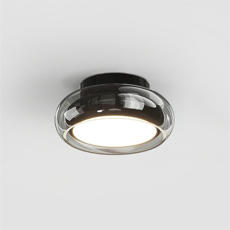 Vintage Round Glass Ceiling Light Fixture