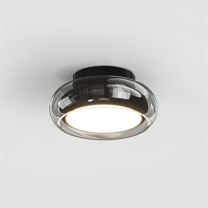 Vintage Round Glass Ceiling Light Fixture