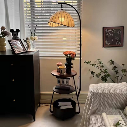 Asian Style 3 Tier End Table Lamp