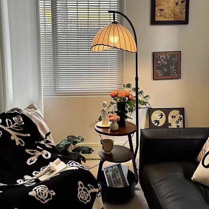 Asian Style 3 Tier End Table Lamp