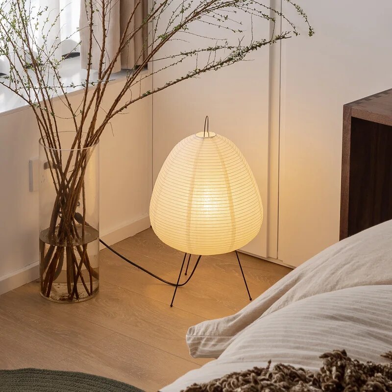 Minimalist Paper Shade LED Table Light