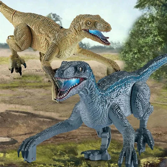 Fun Remote Control Dino Toy with Lights and Sounds - Lusomart