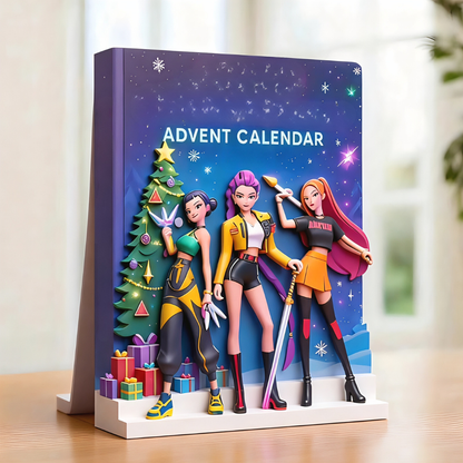 Fun K Pop Anime Character Figure Calendar Set - Lusomart