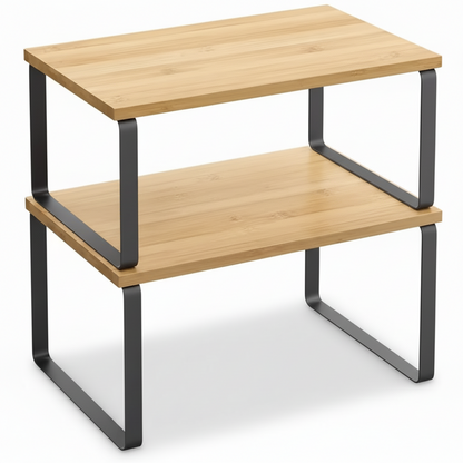 Space Saving Metal Shelf Storage Units for Kitchen Cabinets - Lusomart