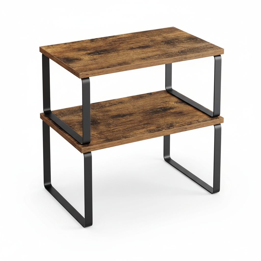 Space Saving Metal Shelf Storage Units for Kitchen Cabinets