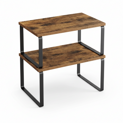 Space Saving Metal Shelf Storage Units for Kitchen Cabinets