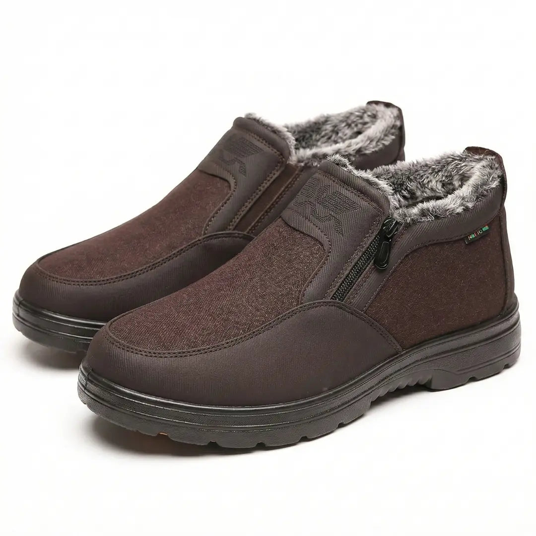 Warm Fuzzy Non-Slip Men's Winter Slipper Shoes - Lusomart
