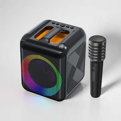 Wireless Karaoke System Portable Bluetooth Speaker Mic