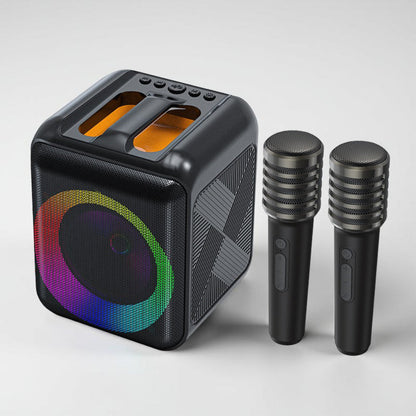 Wireless Karaoke System Portable Bluetooth Speaker Mic