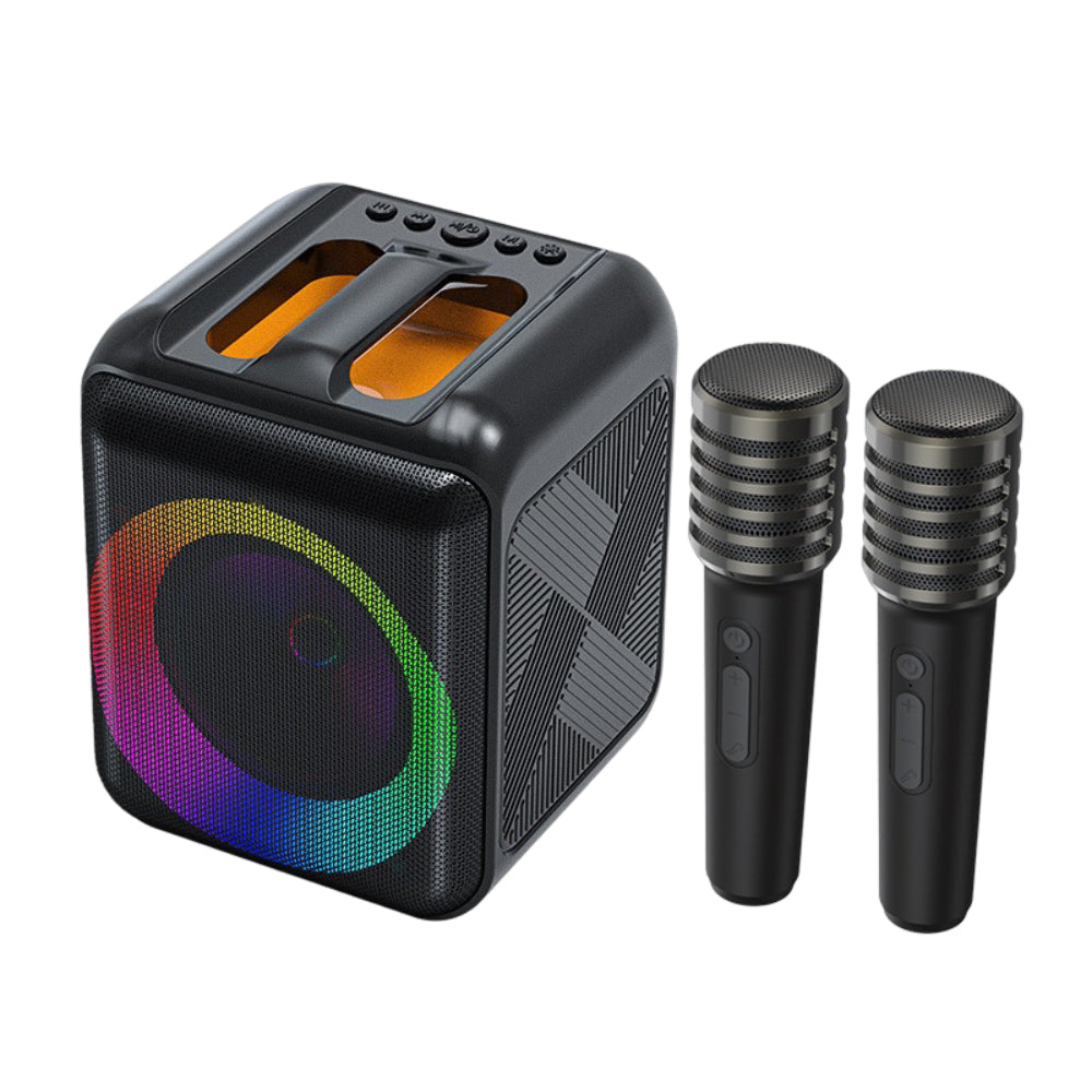 Wireless Karaoke System Portable Bluetooth Speaker Mic
