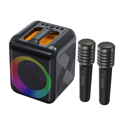 Wireless Karaoke System Portable Bluetooth Speaker Mic