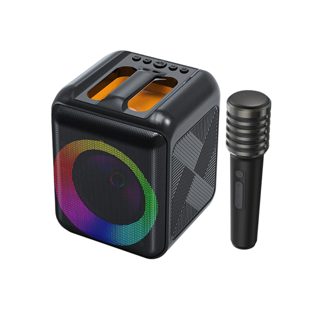 Wireless Karaoke System Portable Bluetooth Speaker Mic