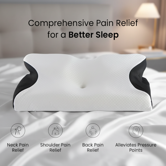 Contour Supportive Memory Foam Pillow - Lusomart