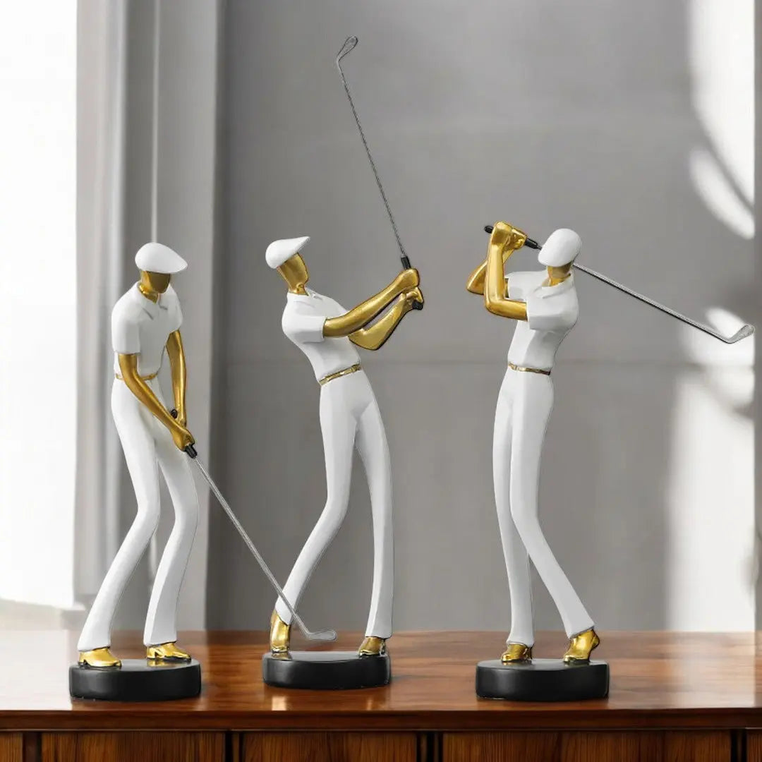 Colorful Golf Swing Garden Statues - Lusomart