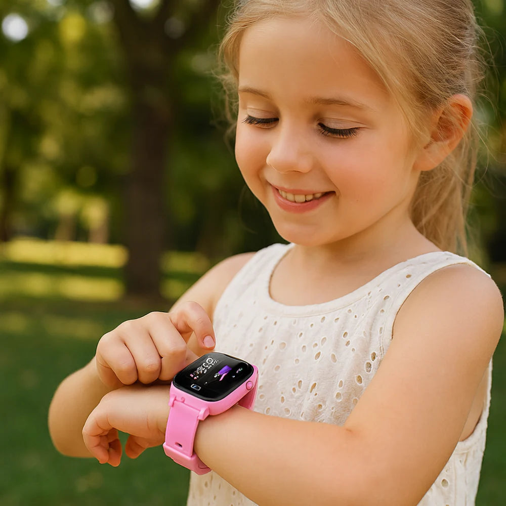 Children's 4G GPS Watch Tracker Waterproof Touch Screen Fitness