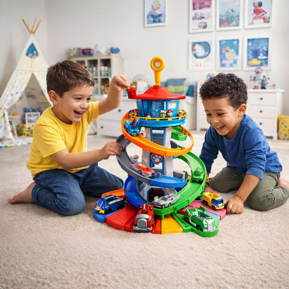 Fun Childrens Slide Racing Car Track Play Set