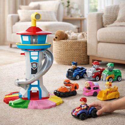 Fun Childrens Slide Racing Car Track Play Set