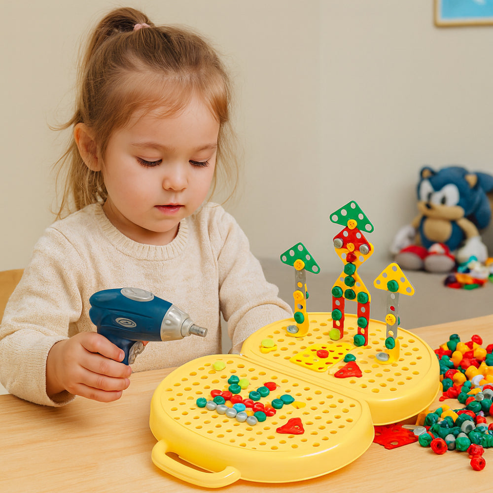Educational Childrens Construction Block Learning Playset