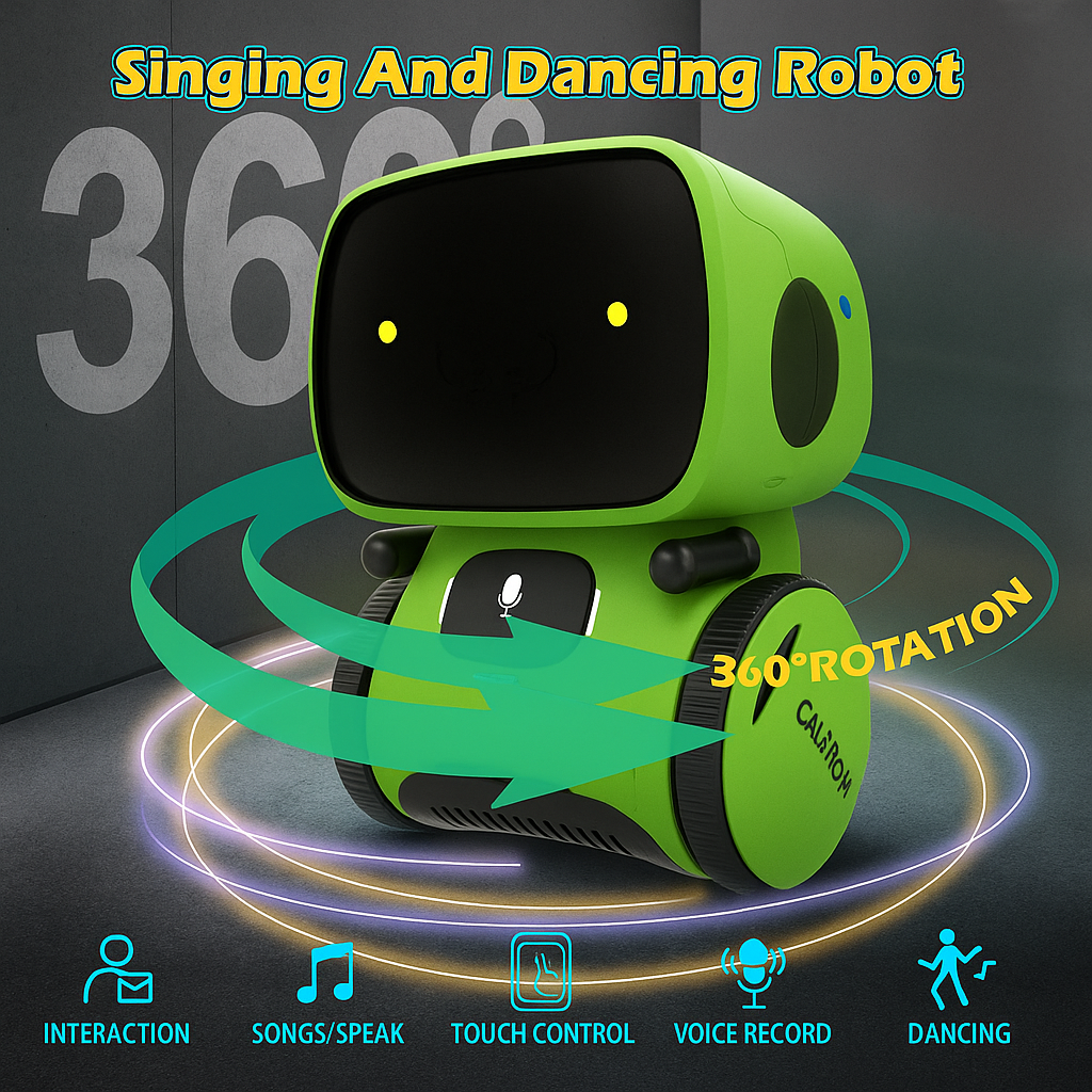 Fun Interactive Robot Toy for Kids with Voice Control - Lusomart