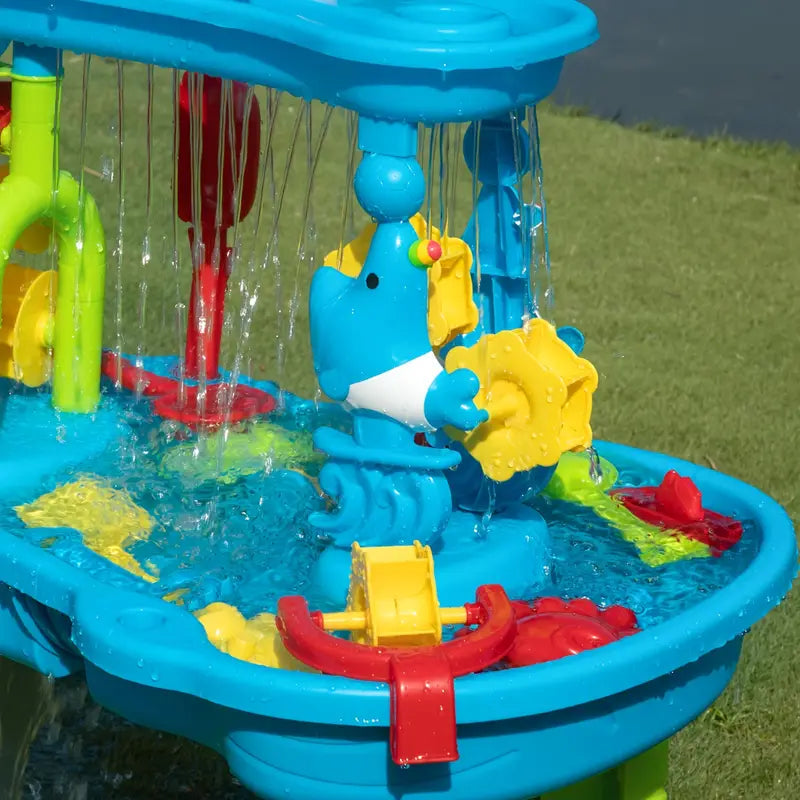 Kids’ 3-in-1 Outdoor Sand and Water Play Table with Accessories Durable Plastic 3