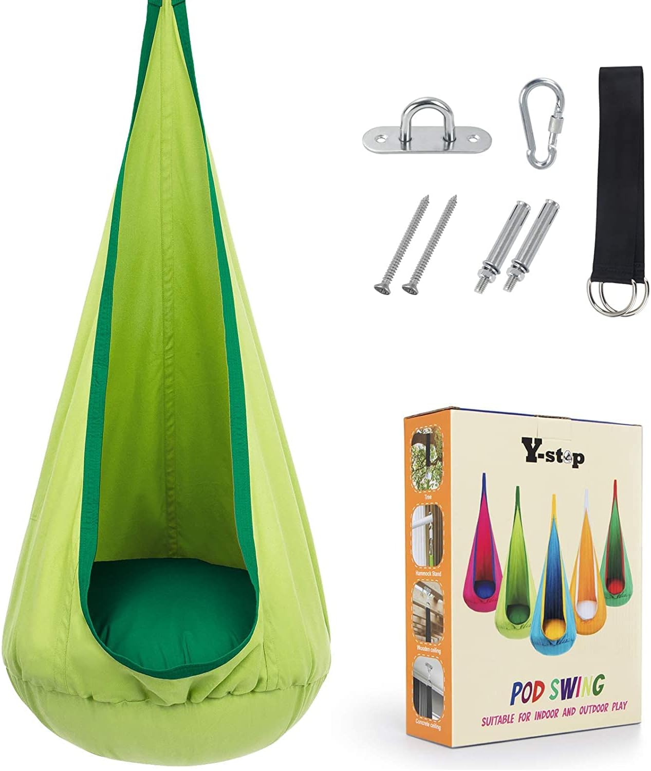 Kinder Hangstoel CocoonNest Comfortabel Opblaasbaar Voor Binnen en Buiten Tuin 11
