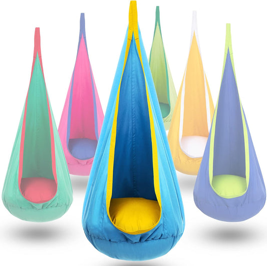Fun Kids Hammock Chair - Soft Inflatable Indoor Outdoor Seat - Lusomart