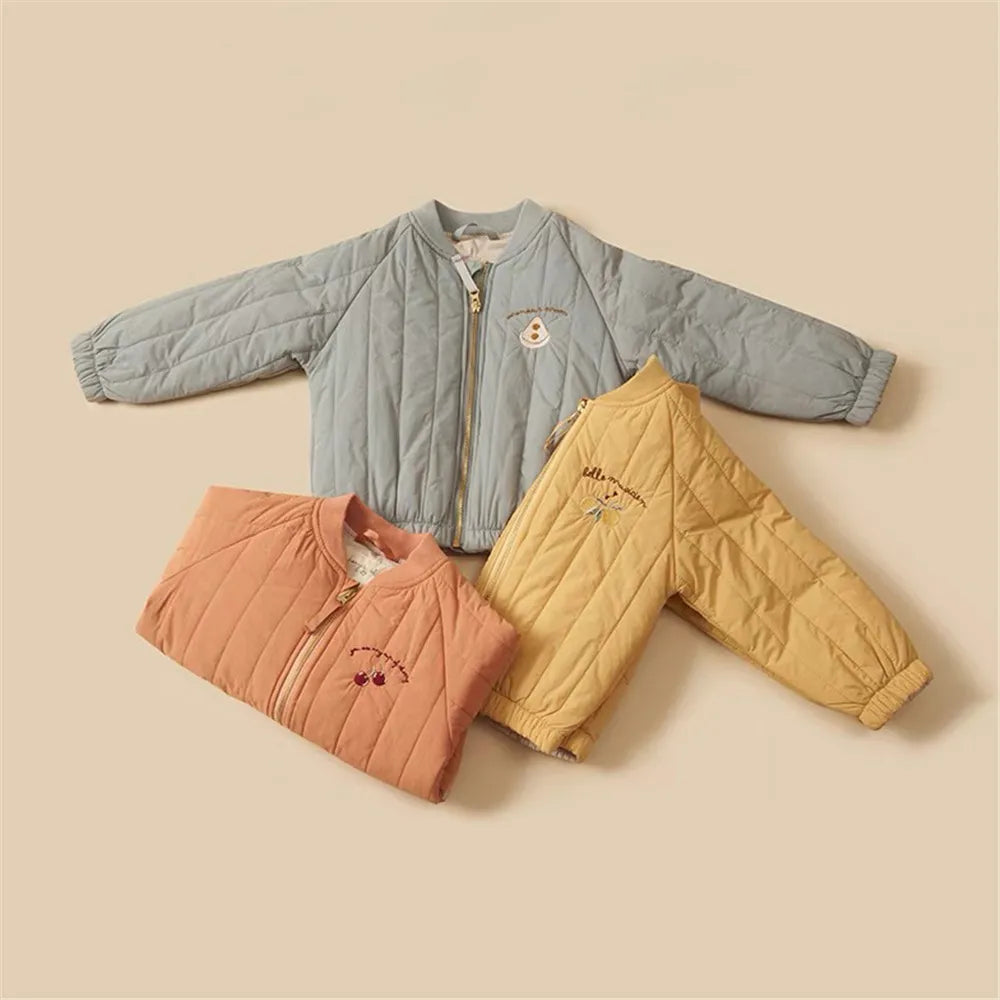 Child's Winter Jacket Cotton Embroidery Warm and Stylish 1