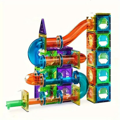 Kids Construction Toy Magnetic 69-Piece Set BPA-Free with LED Lighting 0