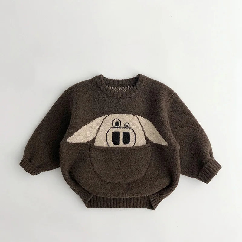 <h1>Kids' Animal Sweater with Pocket - Adorable Print</h1>
<p>100% Cotton</p>
<p>Size: 8</p>
<p>Get your little ones cozy and cute with our adorable animal sweater! Made from 100% cotton, it's perfect for playtime or lounging around. Plus, it comes with a handy pocket for storing their treasures!</p>