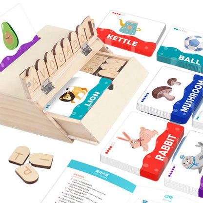 Kinderen Educatief Spel Woorden Spellen Houten Letters Beukenhout 3