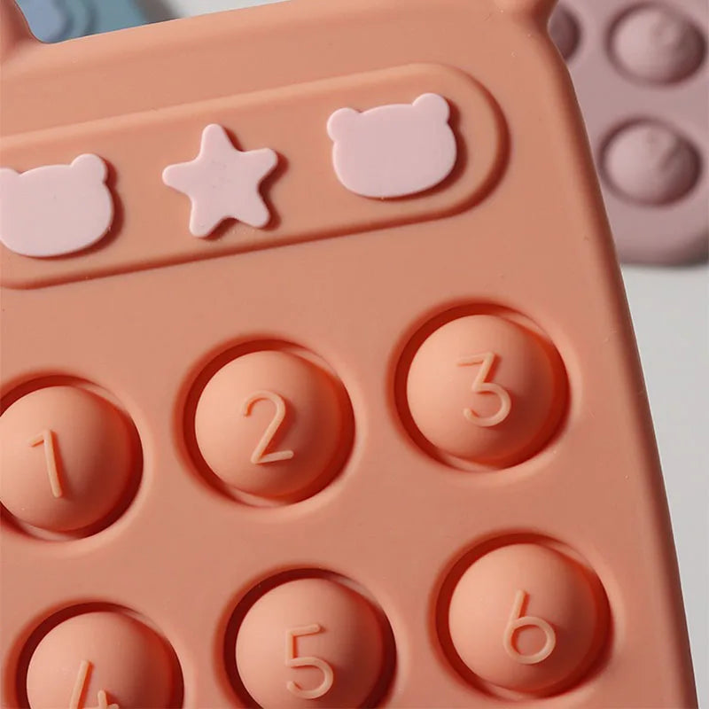 Children's Fidget Toy Teething Ring - Multifunctional Silicone, Safe and Durable 4