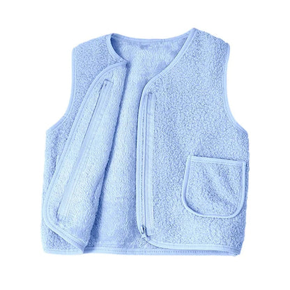 **Title:** Kids Lambswool Look Vest - Warm & Cozy Polyester

**Handle:** kids-lambswool-look-vest

**Description:** Keep your little ones snug and stylish with our Kids Lambswool Look Vest! Made from warm and cozy polyester, this vest is perfect for chilly days. It's a must-have layer for any adventurous kid!

**Variants:** 
- Size: Small, Medium, Large
- Color: Light Gray, Dark Gray, Navy Blue

Get your kids ready for winter fun with this awesome vest!