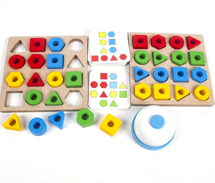 Fun Wooden Block Puzzle Set for Kids - Lusomart